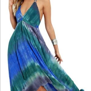 Love Stitch Blue Tie-dye Lulu's Med Dress